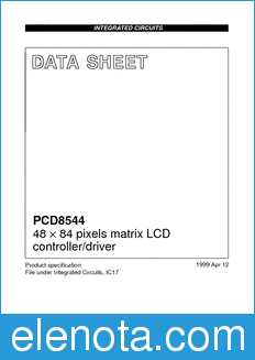 Philips PCD8544 datasheet