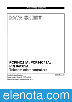 Philips PCF84C21A datasheet