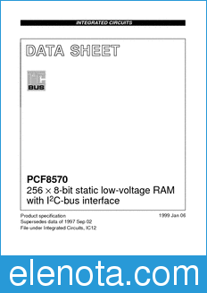 Philips PCF8570 datasheet