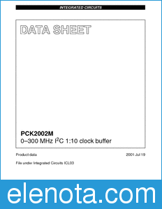 Philips PCK2002M datasheet