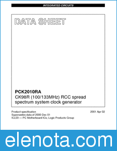 Philips PCK2010RA datasheet