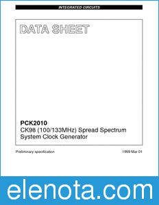 Philips PCK2010 datasheet