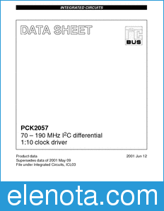 Philips PCK2057 datasheet