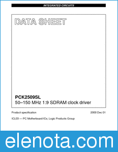 Philips PCK2509SL datasheet