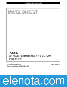 Philips PCK857 datasheet