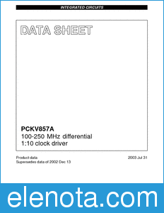 Philips PCKV857A datasheet
