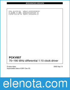Philips PCKV857 datasheet