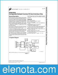 National Semiconductor PCM16C02 datasheet