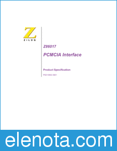 Zilog PCMCIA datasheet