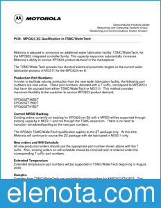 Motorola PCN5911 datasheet
