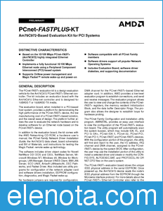 AMD PCnet-FASTPLUS-KT datasheet