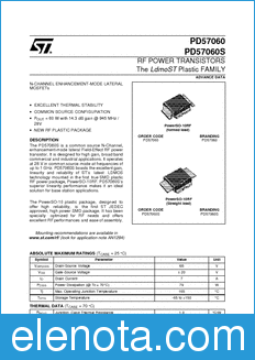 STMicroelectronics PD57060S datasheet