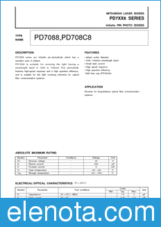 Mitsubishi PD7XX8 datasheet