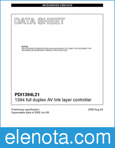 Philips PDI1394L21 datasheet