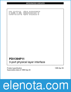 Philips PDI1394P11 datasheet