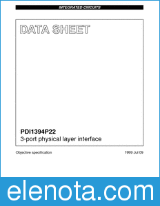 Philips PDI1394P22 datasheet
