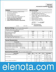 Diodes Incorporated PDS1040 datasheet