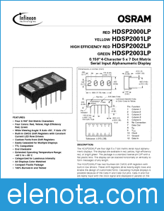 Infineon PDSP1880 datasheet