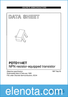 Philips PDTD114ET datasheet