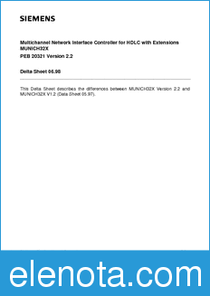 Infineon PEB20320 datasheet