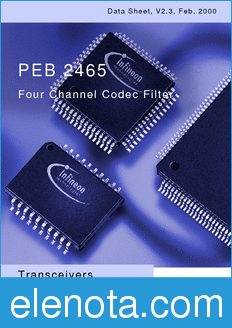 Infineon PEB2465-H datasheet