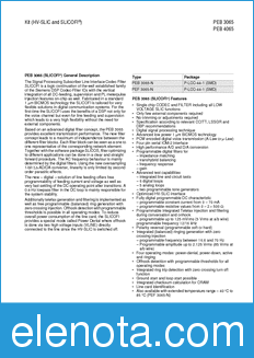 Infineon PEB2466-H datasheet