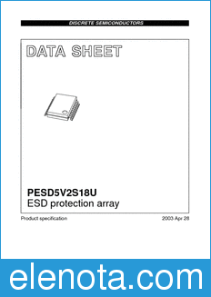 Philips PESD5V2S18U datasheet