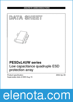 Philips PESDxL4UW datasheet