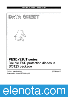 Philips PESDxS2UT datasheet