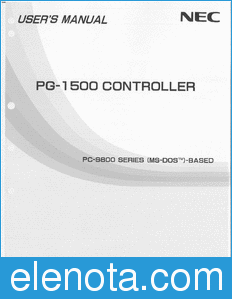 NEC PG-1500 datasheet