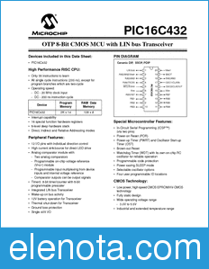 Microchip PIC16C432 datasheet