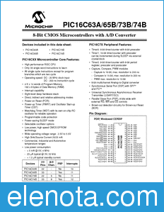 Microchip PIC16C63A datasheet