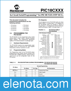 Microchip PIC18CXXX datasheet