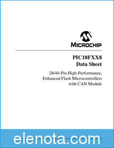 Microchip Technology PIC18F458 datasheet