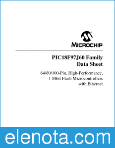 Microchip PIC18F97J60 datasheet