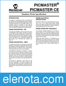 Microchip PICMASTER datasheet