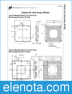 National Semiconductor PLASTIC datasheet