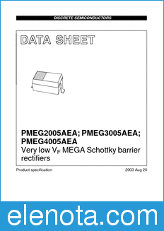 Philips PMEG2005AEA datasheet