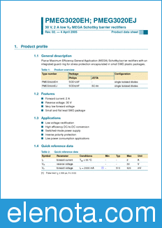 Philips PMEG3020EH datasheet