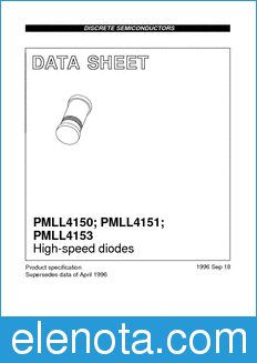 Philips PMLL4150 datasheet