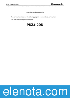 Panasonic PNZ312D datasheet