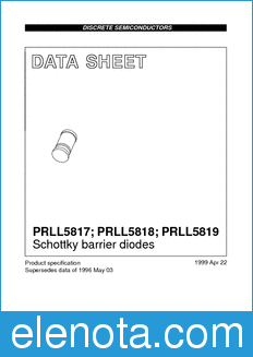 Philips PRLL5817 datasheet