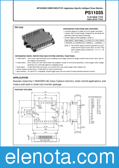 Mitsubishi PS11035 datasheet