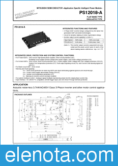 Mitsubishi PS12018-A datasheet