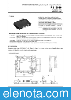 Mitsubishi PS12036 datasheet