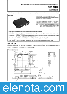 Mitsubishi PS12038 datasheet