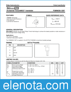 Philips PSMN030-150P datasheet
