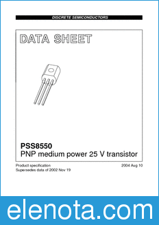 Philips PSS8550 datasheet