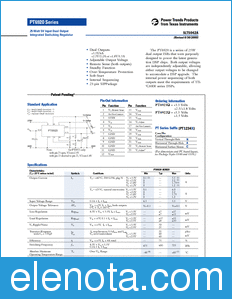 Texas Instruments PT6922 datasheet