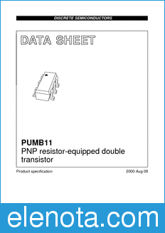 Philips PUMB11 datasheet